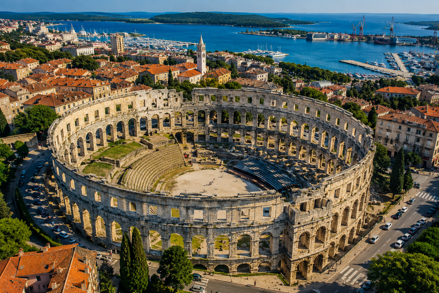 Tagesausflug nach Pula und Rovinj in Istrien